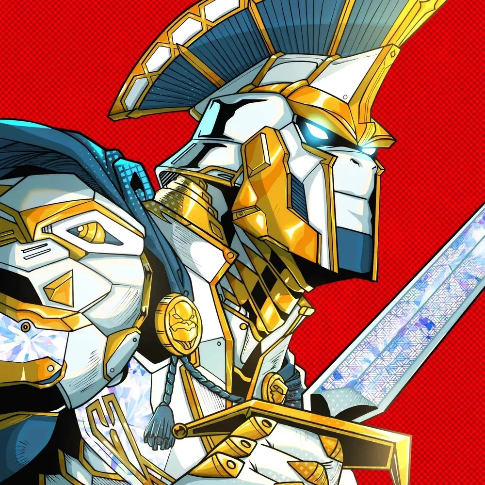 Jirasan character in gold armour